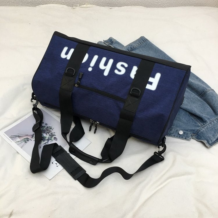 Soft Nylon Cloth Shoulder Travel Bag Sports Gym Handbag