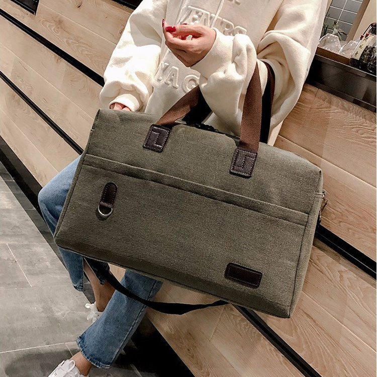 Canvas Shoulder Travel Bag Sports Gym Handbag