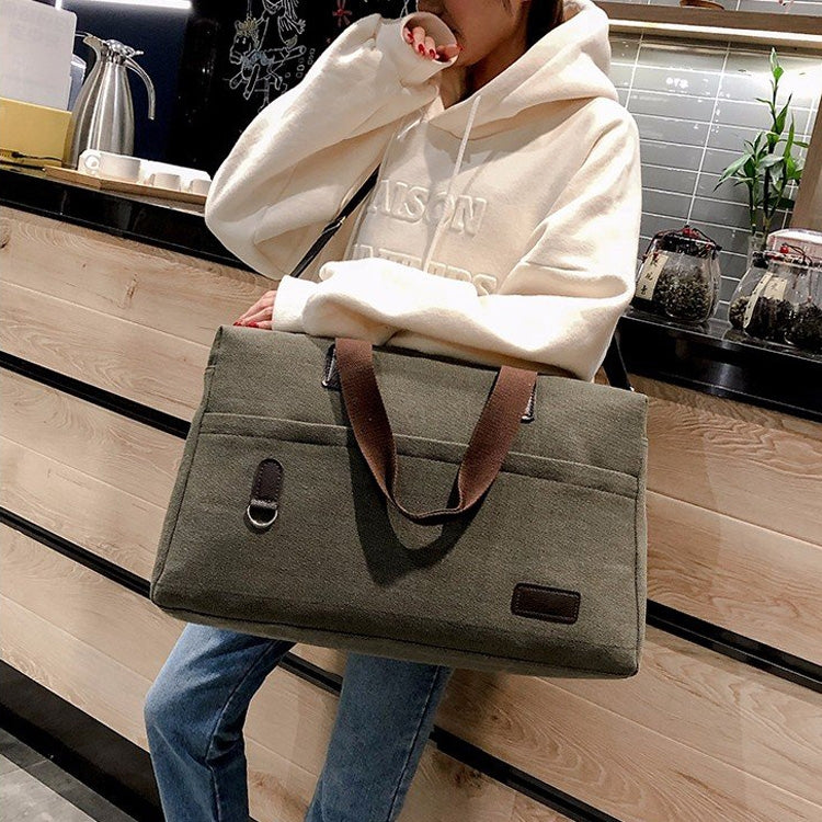 Canvas Shoulder Travel Bag Sports Gym Handbag