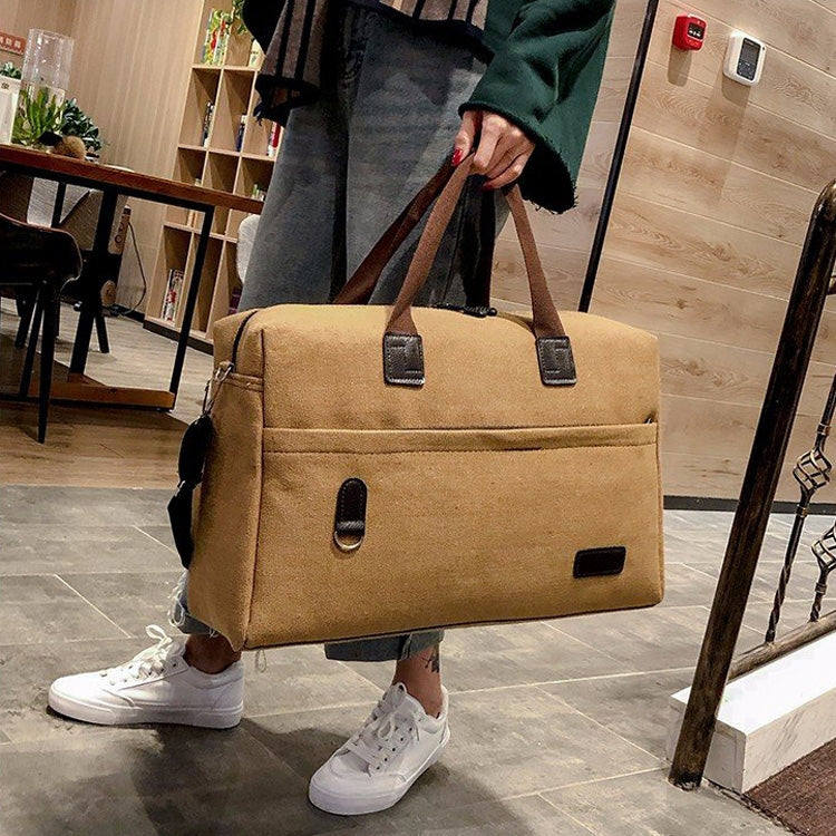 Canvas Shoulder Travel Bag Sports Gym Handbag