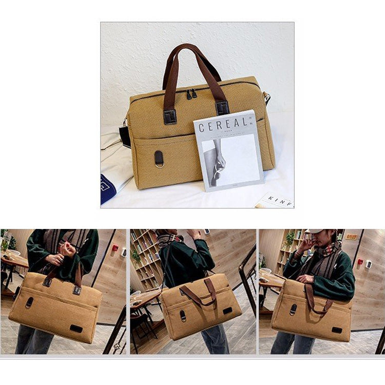 Canvas Shoulder Travel Bag Sports Gym Handbag