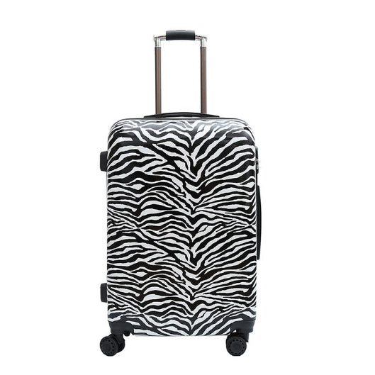 24 inch Leopard Pattern Female Pull-rod Case Universal Wheel PC Travel Suitcase