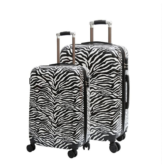 24 inch Leopard Pattern Female Pull-rod Case Universal Wheel PC Travel Suitcase