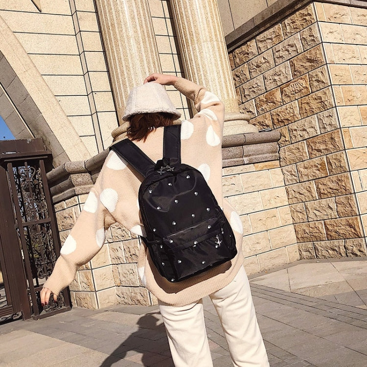 Small Footprint Pattern Waterproof Oxford Cloth Shoulder Backpack Casual Handbag Shoulder Bag