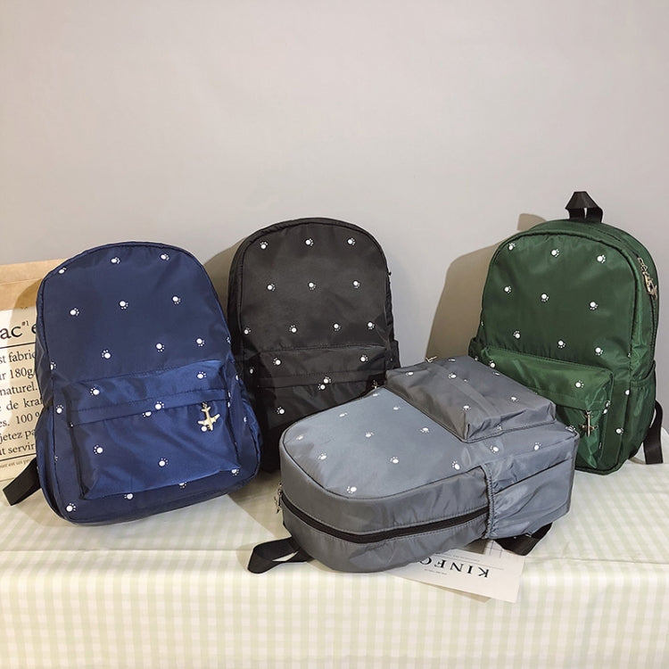 Small Footprint Pattern Waterproof Oxford Cloth Shoulder Backpack Casual Handbag Shoulder Bag