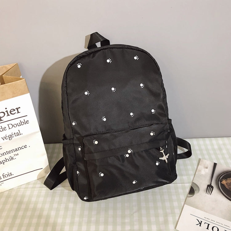 Small Footprint Pattern Waterproof Oxford Cloth Shoulder Backpack Casual Handbag Shoulder Bag