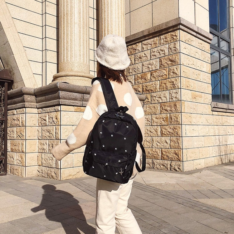 Small Footprint Pattern Waterproof Oxford Cloth Shoulder Backpack Casual Handbag Shoulder Bag