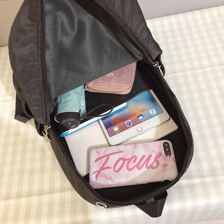 Small Footprint Pattern Waterproof Oxford Cloth Shoulder Backpack Casual Handbag Shoulder Bag