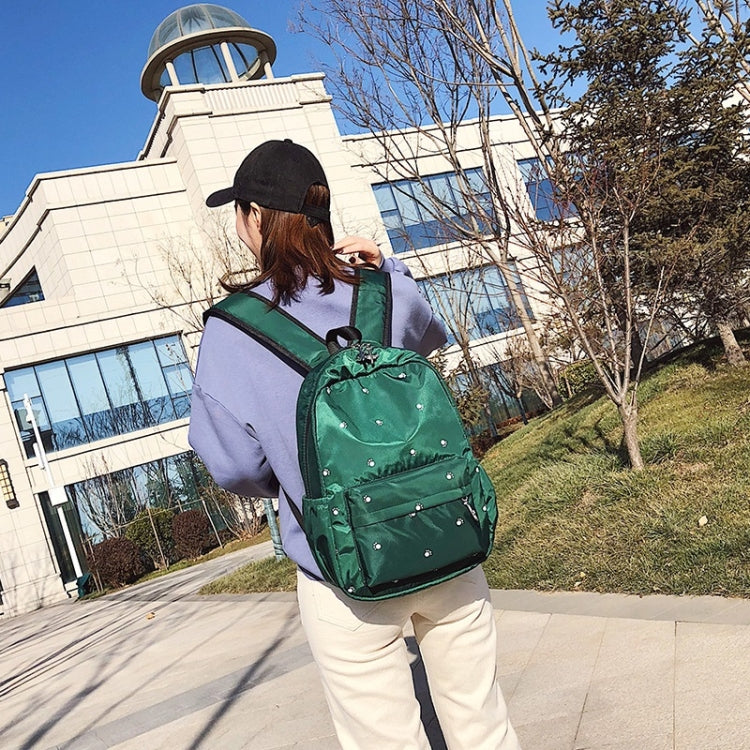 Small Footprint Pattern Waterproof Oxford Cloth Shoulder Backpack Casual Handbag Shoulder Bag