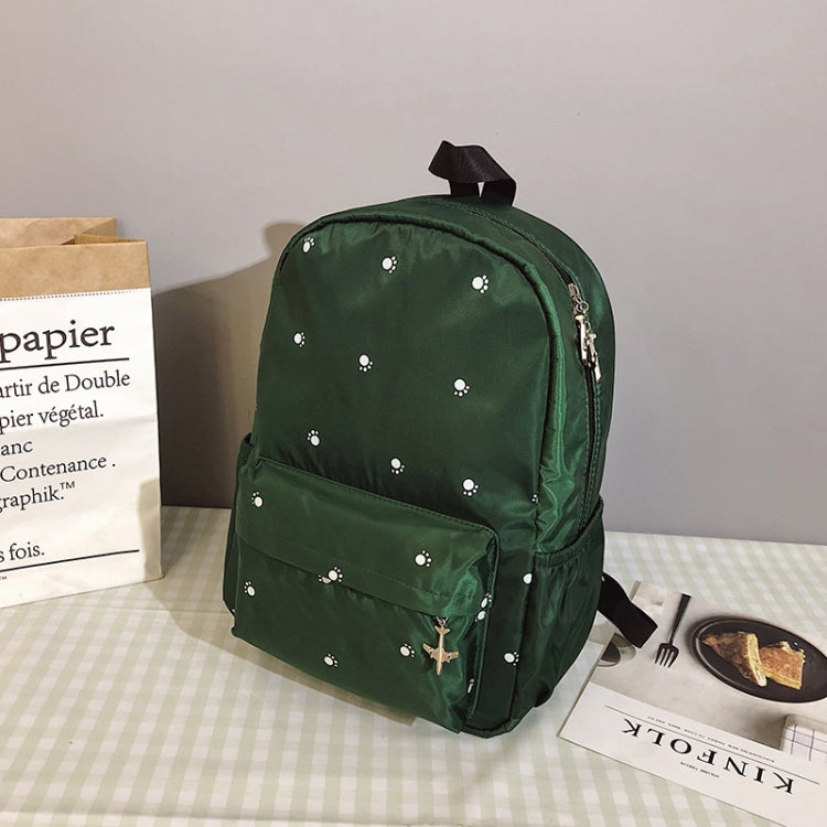 Small Footprint Pattern Waterproof Oxford Cloth Shoulder Backpack Casual Handbag Shoulder Bag