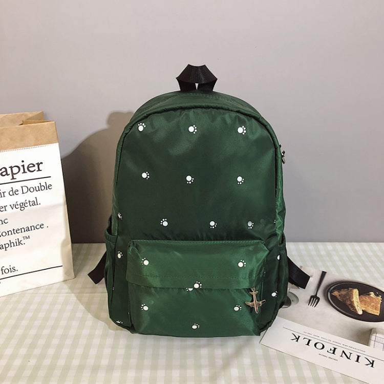 Small Footprint Pattern Waterproof Oxford Cloth Shoulder Backpack Casual Handbag Shoulder Bag