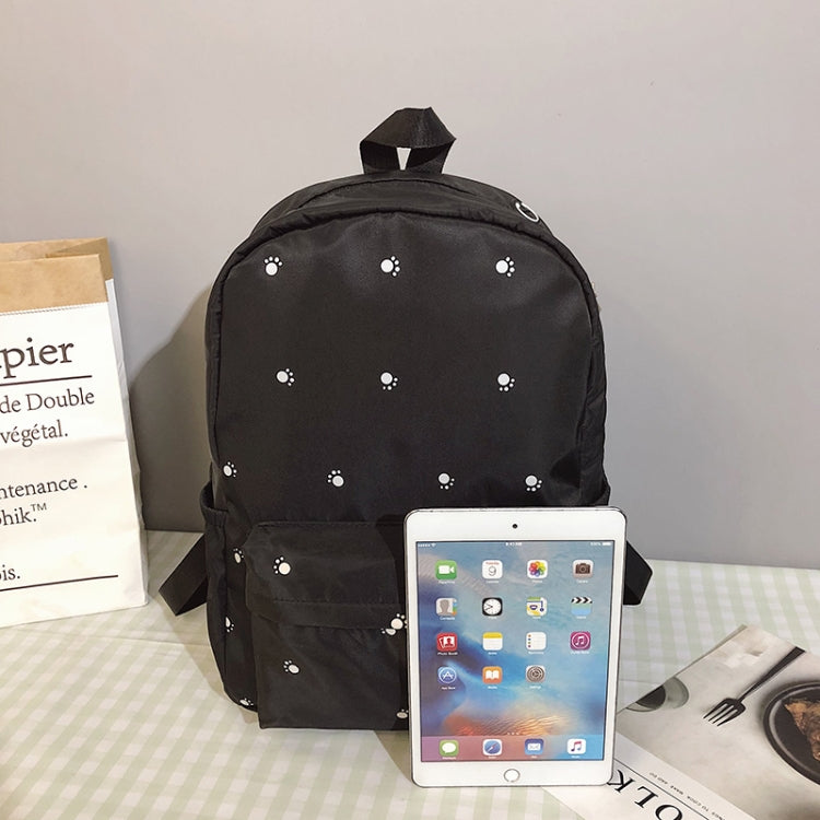 Small Footprint Pattern Waterproof Oxford Cloth Shoulder Backpack Casual Handbag Shoulder Bag