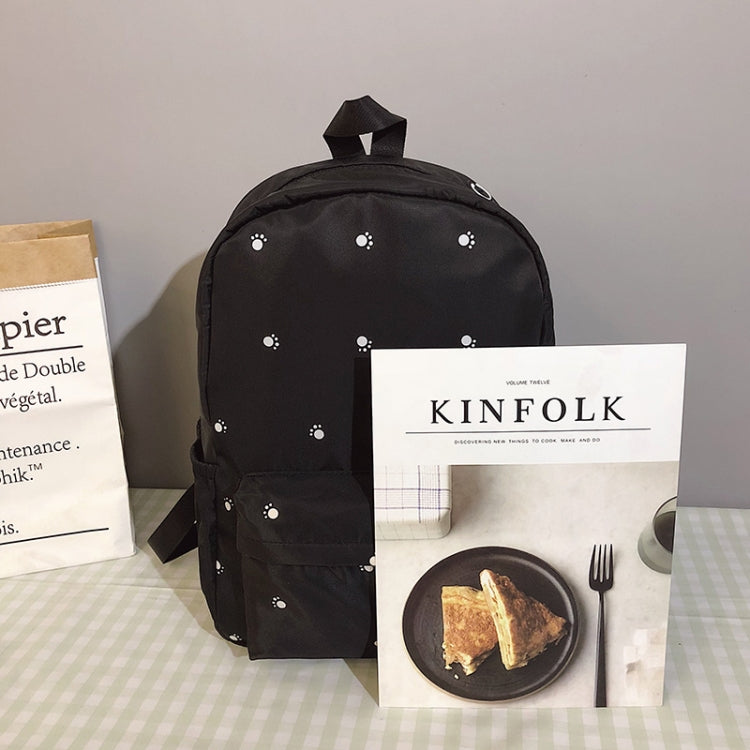 Small Footprint Pattern Waterproof Oxford Cloth Shoulder Backpack Casual Handbag Shoulder Bag