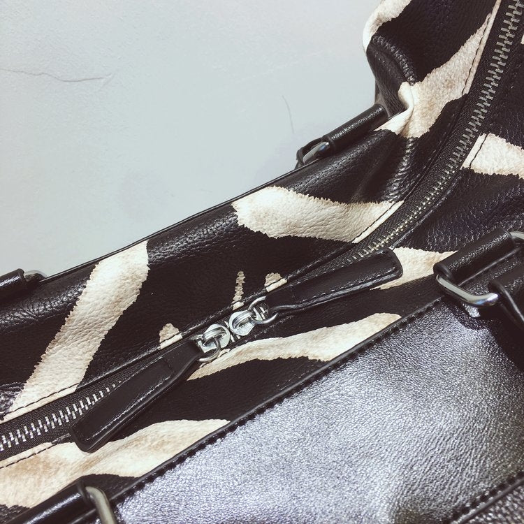 Large Capacity PU Leather Casual Travel Handbags Single Shoulder Bag, Size: S (Black)