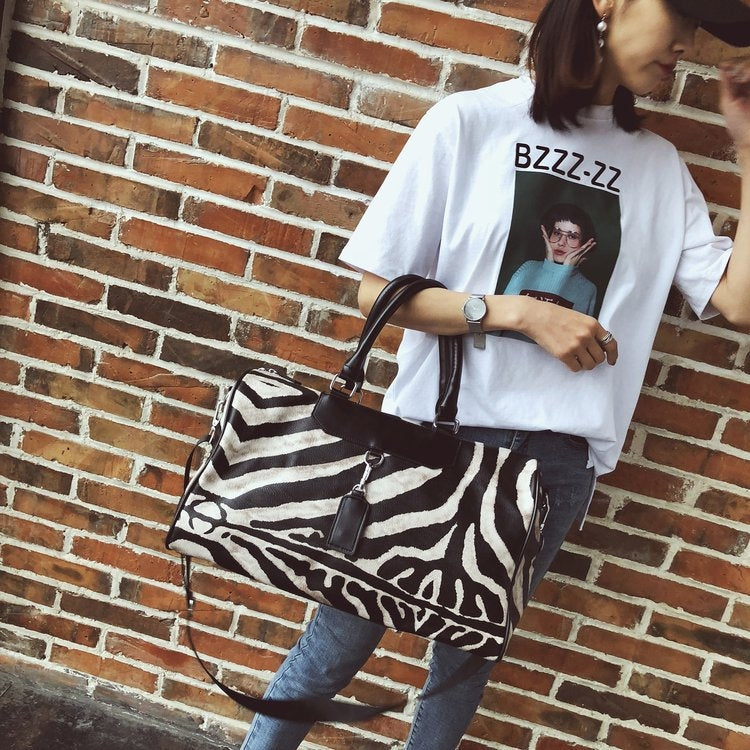 Large Capacity PU Leather Casual Travel Handbags Single Shoulder Bag, Size: S (Black)