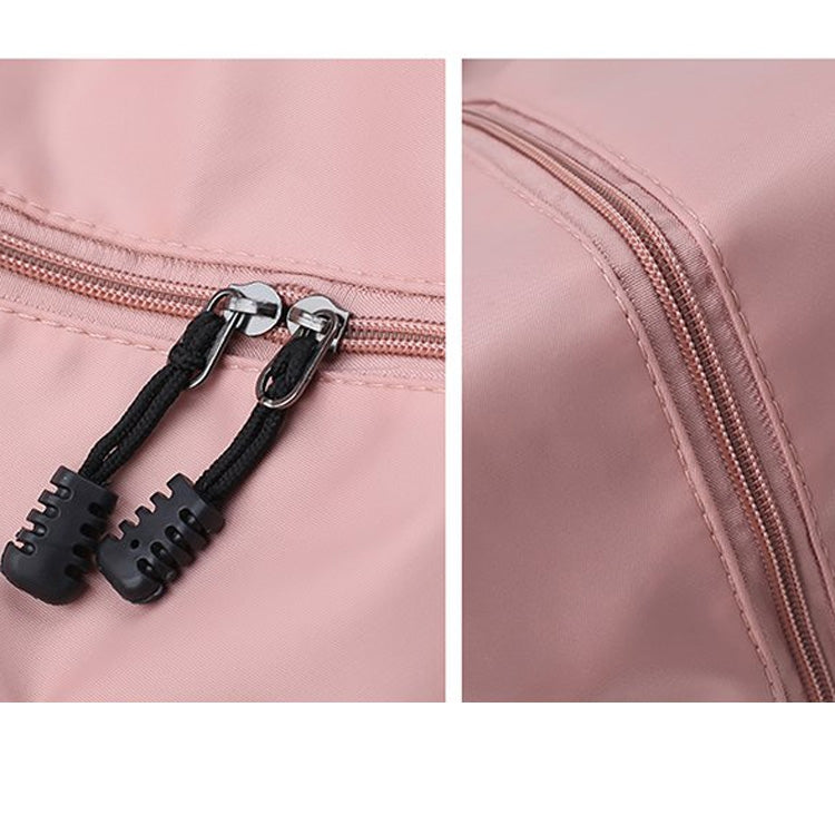 Leisure Oxford Cloth Shoulder Travel Bag Sport Handbag (Pink)