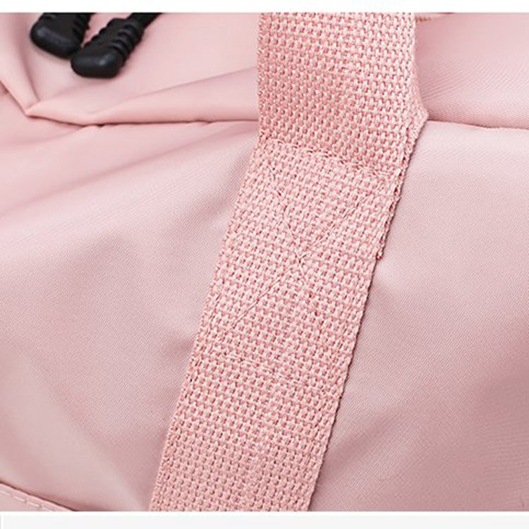 Leisure Oxford Cloth Shoulder Travel Bag Sport Handbag (Pink)