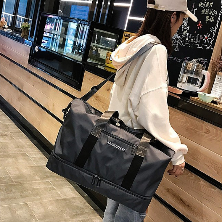 Dry and Wet Separating Shoulder Travel Bag Leisure Sport Handbag with Shoes Socket