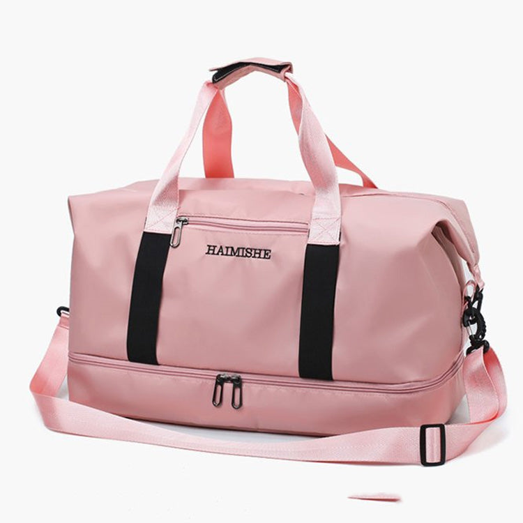 Dry and Wet Separating Shoulder Travel Bag Leisure Sport Handbag with Shoes Socket