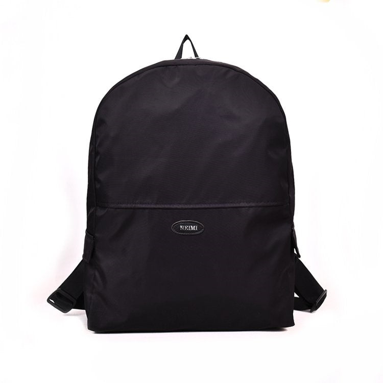 Pure Color Double Shoulders School Bag Travel Backpack Bag
