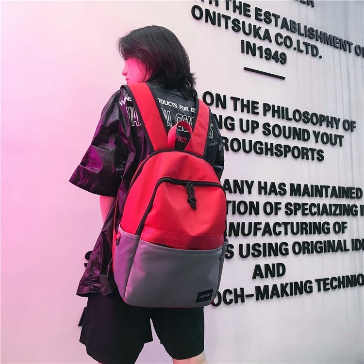 Double Shoulders School Bag Travel Backpack Bags