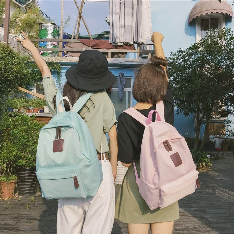 Double Shoulders School Bag Travel Backpack Bag