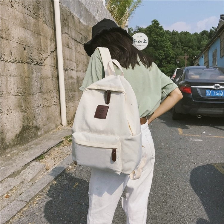 Double Shoulders School Bag Travel Backpack Bag