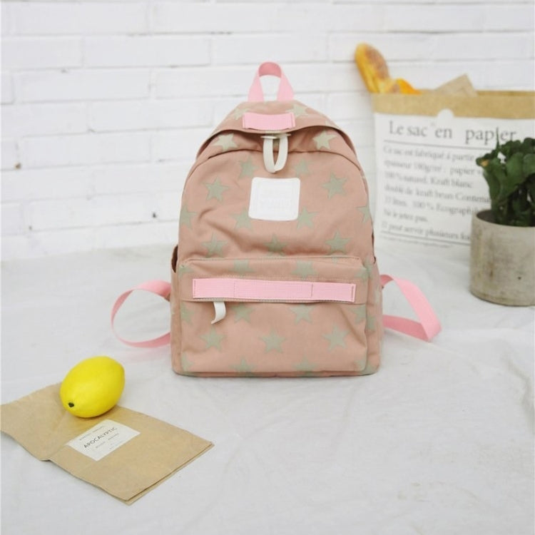 Star Pattern Double Shoulders School Bag Travel Backpack Bag