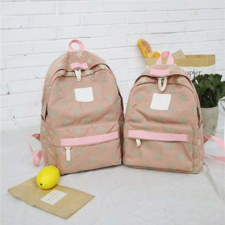 Star Pattern Double Shoulders School Bag Travel Backpack Bag