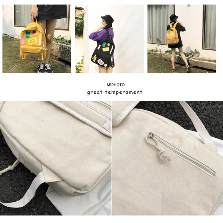 Graffiti Words Pattern Double Shoulders School Bag Travel Backpack Bag