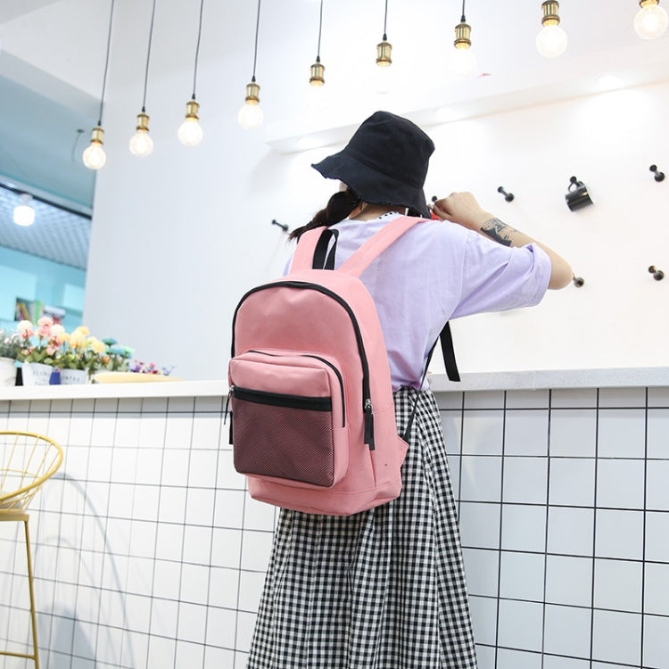 Oxford Double Shoulders School Bag Travel Backpack Bag