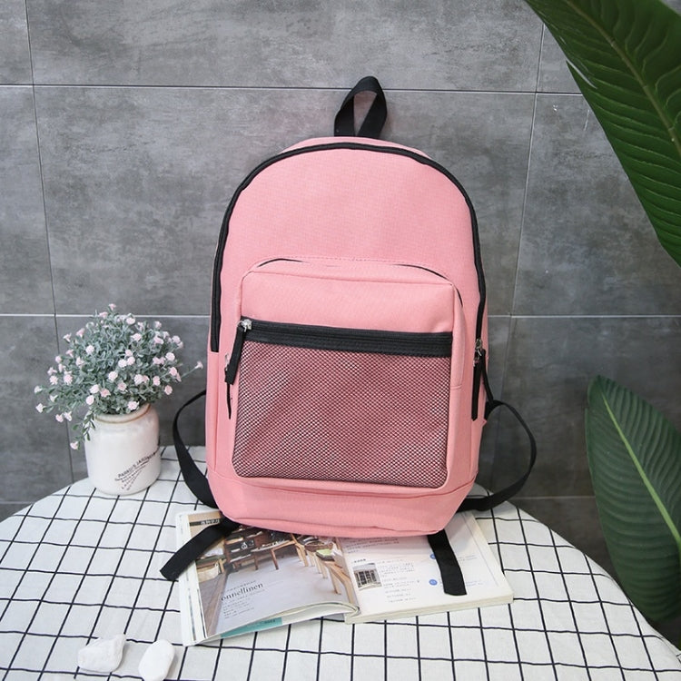 Oxford Double Shoulders School Bag Travel Backpack Bag