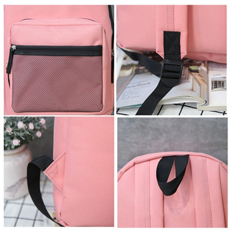 Oxford Double Shoulders School Bag Travel Backpack Bag