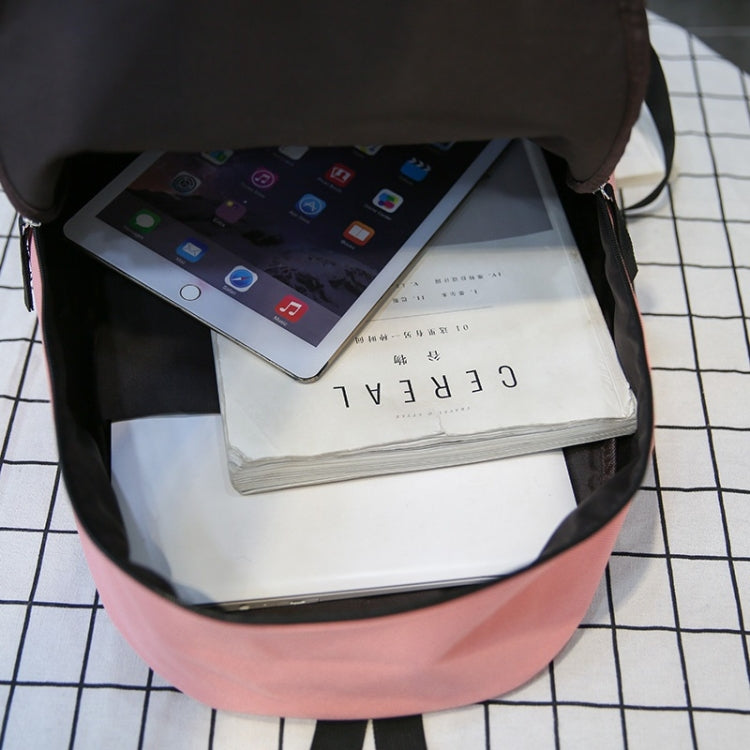 Oxford Double Shoulders School Bag Travel Backpack Bag