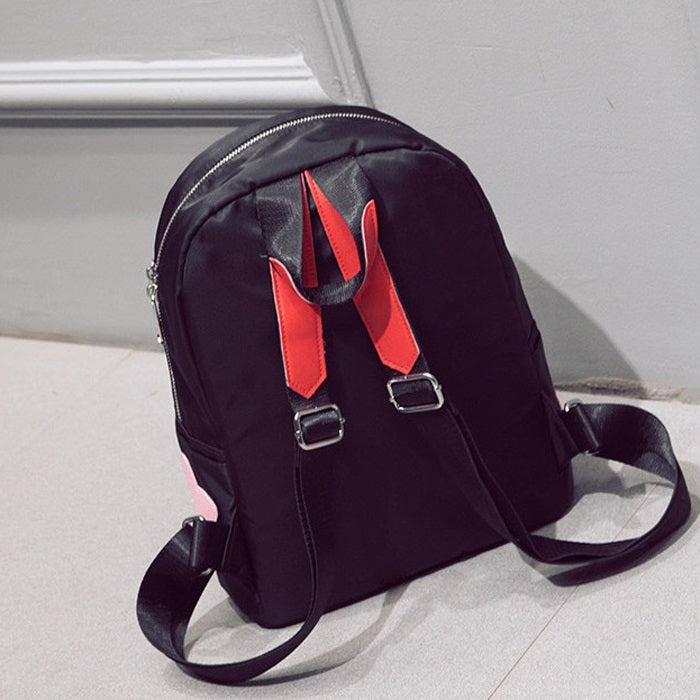 Hearts Pattern Double Shoulders School Bag Travel Backpack Bag