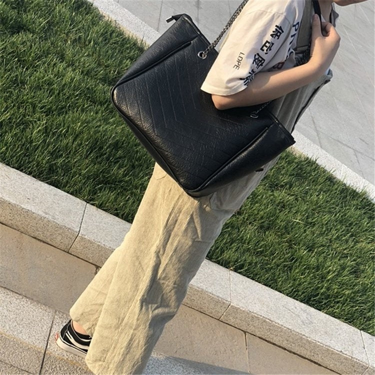 Casual Multifunctional PU Leather Shoulder Crossbody Chain Bag Ladies Handbag