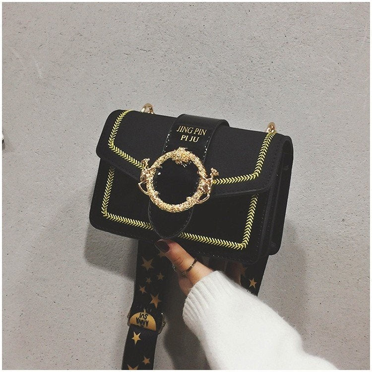 Casual PU Leather Shoulder Bag Messenger Bag Ladies Handbag