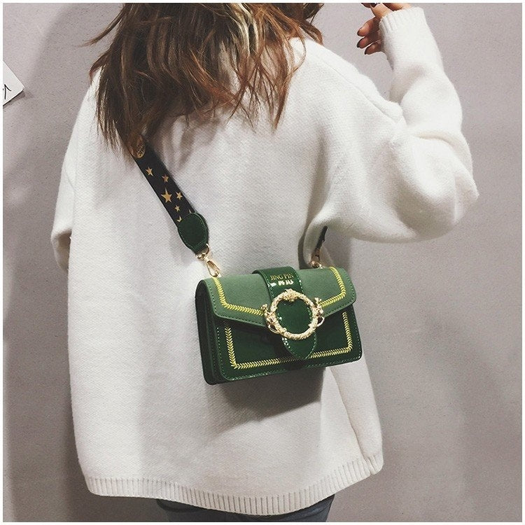 Casual PU Leather Shoulder Bag Messenger Bag Ladies Handbag