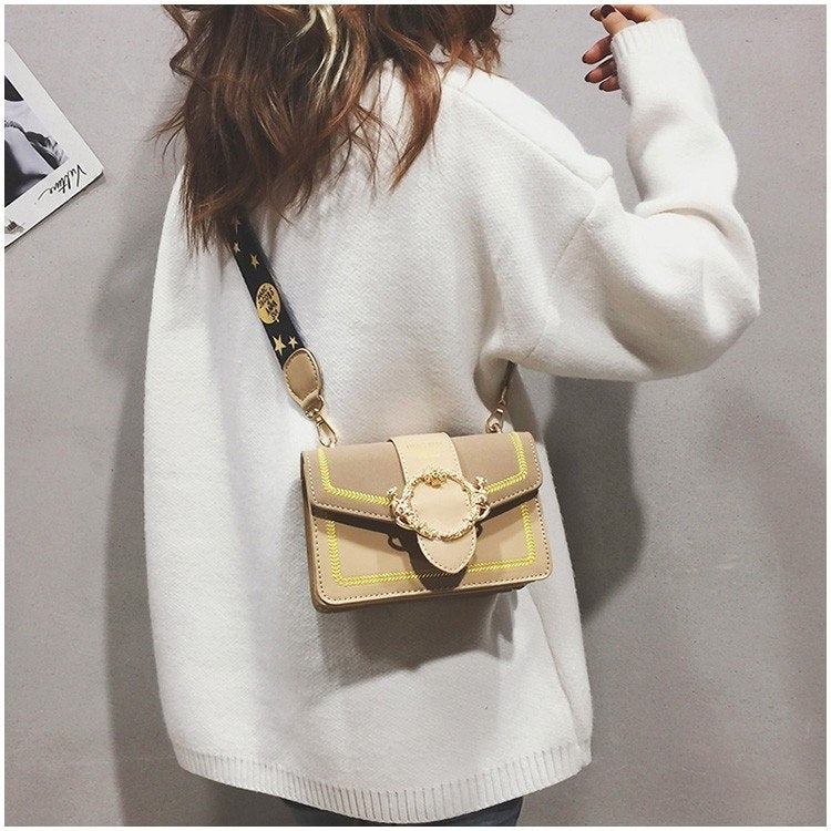 Casual PU Leather Shoulder Bag Messenger Bag Ladies Handbag