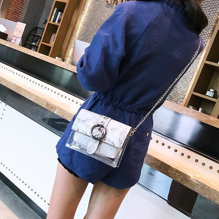 Marble Texture Casual Shoulder Bag Messenger Bag Ladies Handbag