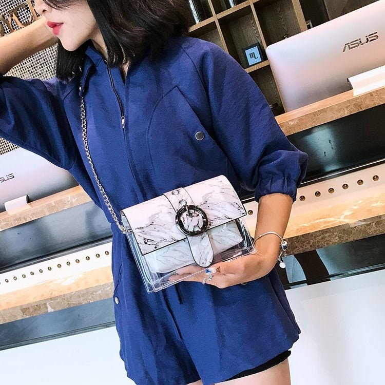 Marble Texture Casual Shoulder Bag Messenger Bag Ladies Handbag