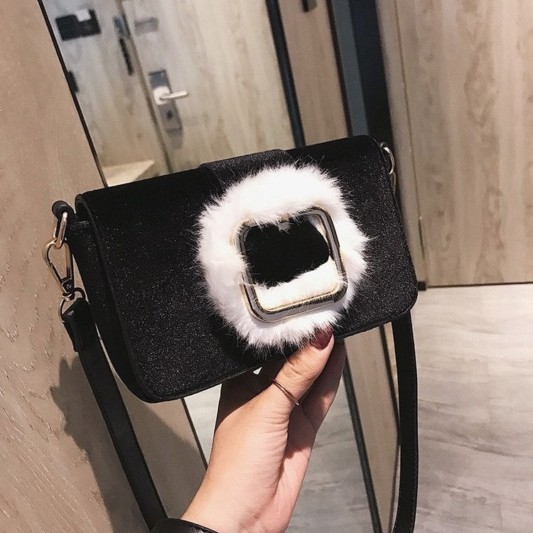 Fashion Shiny Casual PU Leather Handbag Single Shoulder Bag