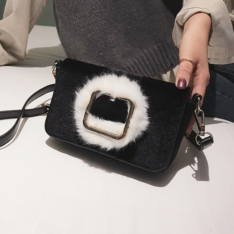 Fashion Shiny Casual PU Leather Handbag Single Shoulder Bag