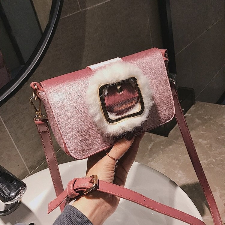 Fashion Shiny Casual PU Leather Handbag Single Shoulder Bag