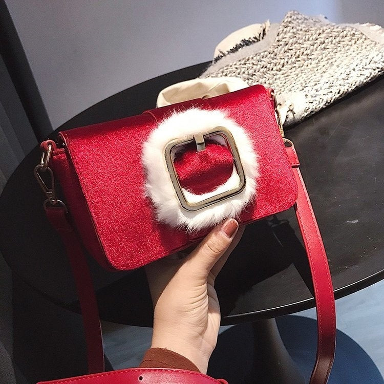 Fashion Shiny Casual PU Leather Handbag Single Shoulder Bag