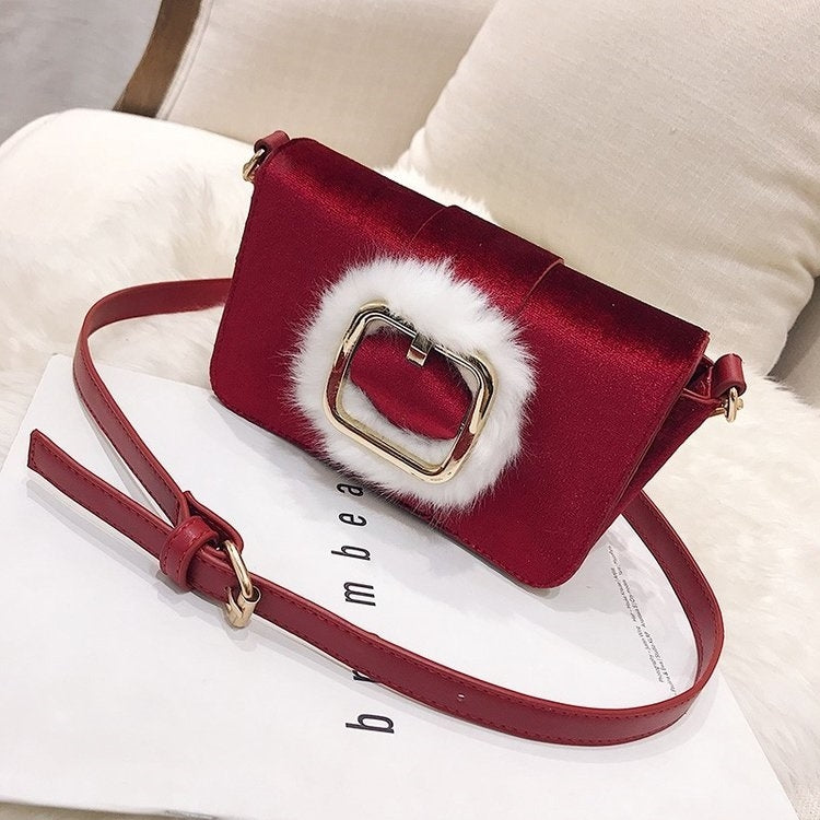 Fashion Shiny Casual PU Leather Handbag Single Shoulder Bag