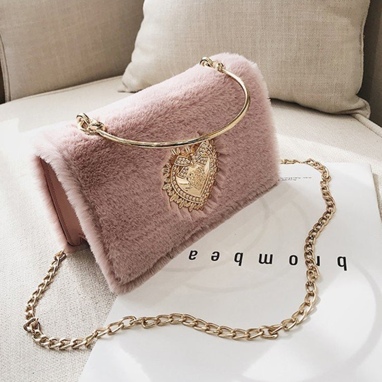 Fashion Shiny Casual Plush Handbag Single Shoulder Bag