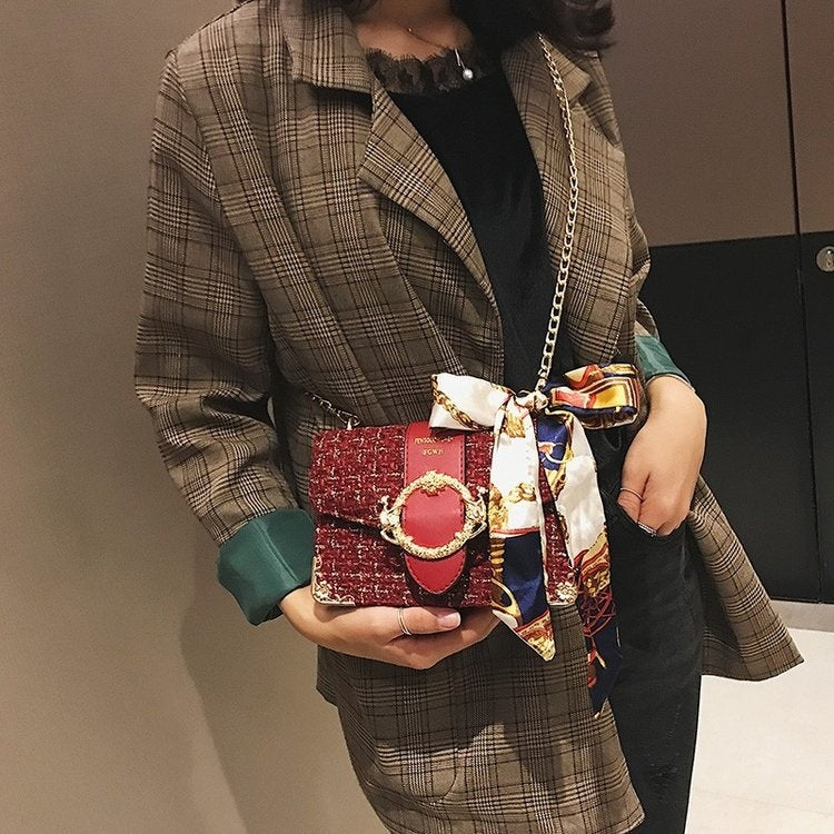 Fashion Shiny Casual Handbag Single Shoulder Bag