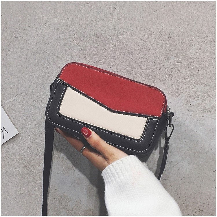 Multifunctional PU Leather Shoulder Crossbody Bag Women Handbag (Red)