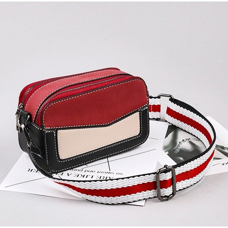 Multifunctional PU Leather Shoulder Crossbody Bag Women Handbag (Red)